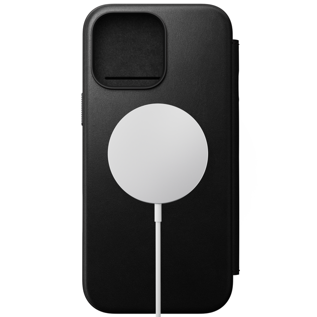 Nomad Modern Leather Folio Case with MagSafe for iPhone 16 Pro Max - Brown