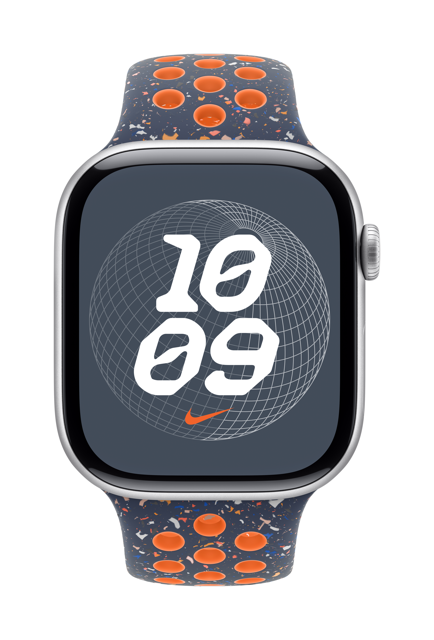 Apple 44mm/45mm/46mm Blue Flame Nike Sport Band - M/L