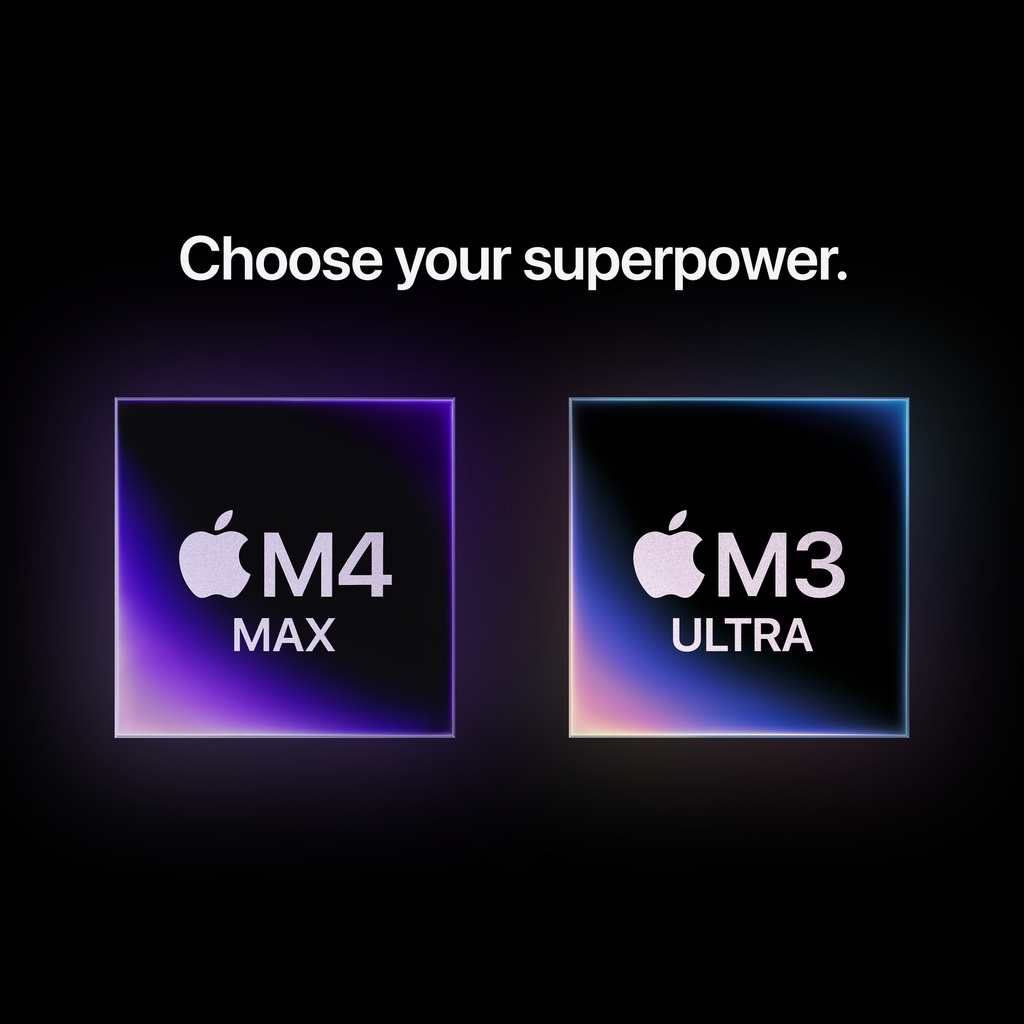 Mac Studio with Apple M4 Max with 16-core CPU, 40-core GPU, 16-core Neural Engine