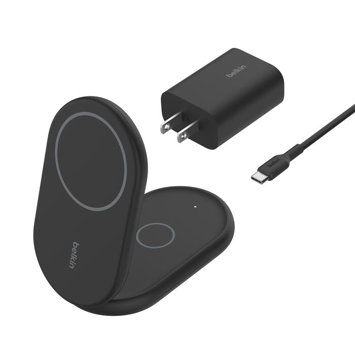 Belkin 2-in-1 Magnetic Foldable Wireless Charger with Qi2 15W (Phone / Airpod)
