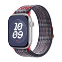 Apple 42 / 44 / 45 / 46mm Blue/Red Nike Sport Loop