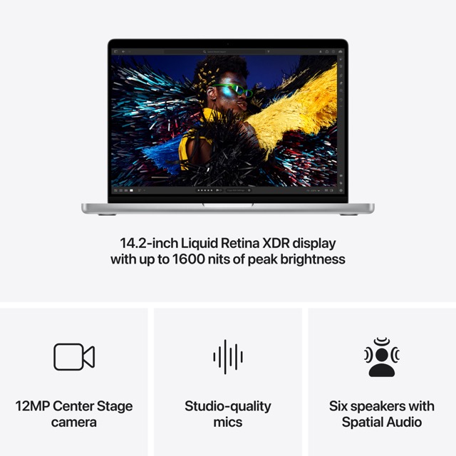 Apple 14-inch MacBook Pro M4 Pro (M4 Pro 14-Core CPU, 20-Core GPU, 48GB Unified, 512GB SSD, Nano-Texture Display, Silver) - Open Box