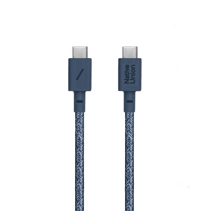 Native Union Belt USB-C to USB-C Cable - Navy 1.2M