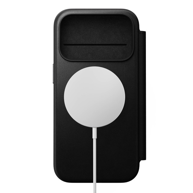 Nomad Modern Leather Folio Case with MagSafe for iPhone 17 Pro - Black
