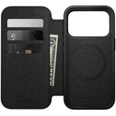 Nomad Modern Leather Folio Case with MagSafe for iPhone 17 Pro - Black