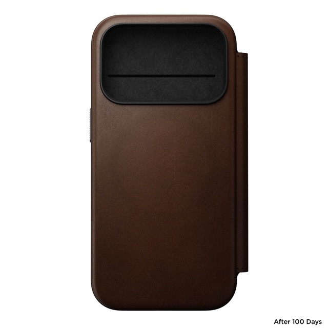 Nomad Modern Leather Folio Case with MagSafe for iPhone 17 Pro - Brown
