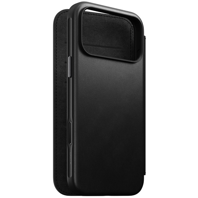 Nomad Modern Leather Folio Case with MagSafe for iPhone 17 Pro Max - Black