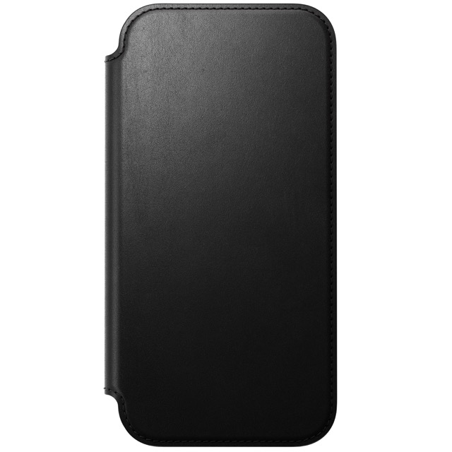 Nomad Modern Leather Folio Case with MagSafe for iPhone 17 Pro Max - Black