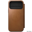 Nomad Modern Leather Folio Case with MagSafe for iPhone 17 Pro Max - Brown