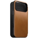 Nomad Modern Leather Folio Case with MagSafe for iPhone 17 Pro Max - Brown