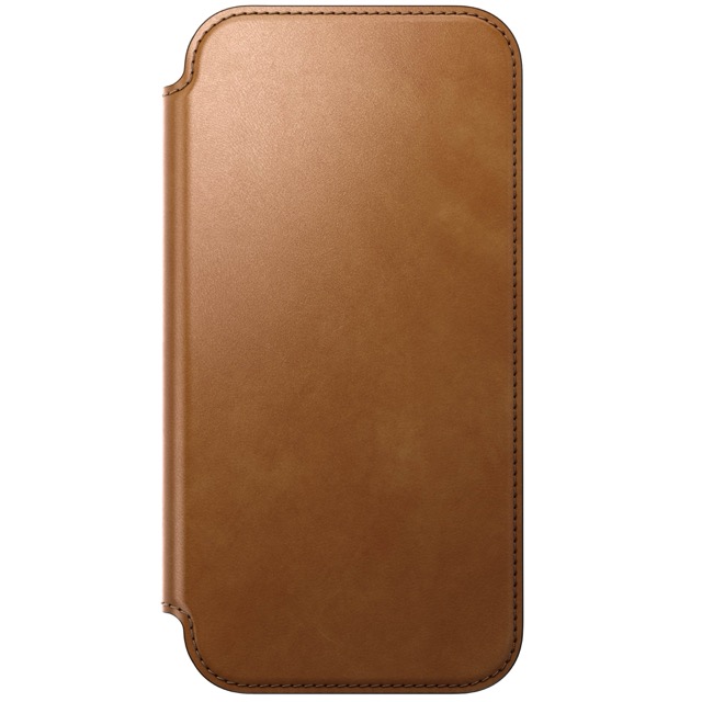 Nomad Modern Leather Folio Case with MagSafe for iPhone 17 Pro Max - Brown