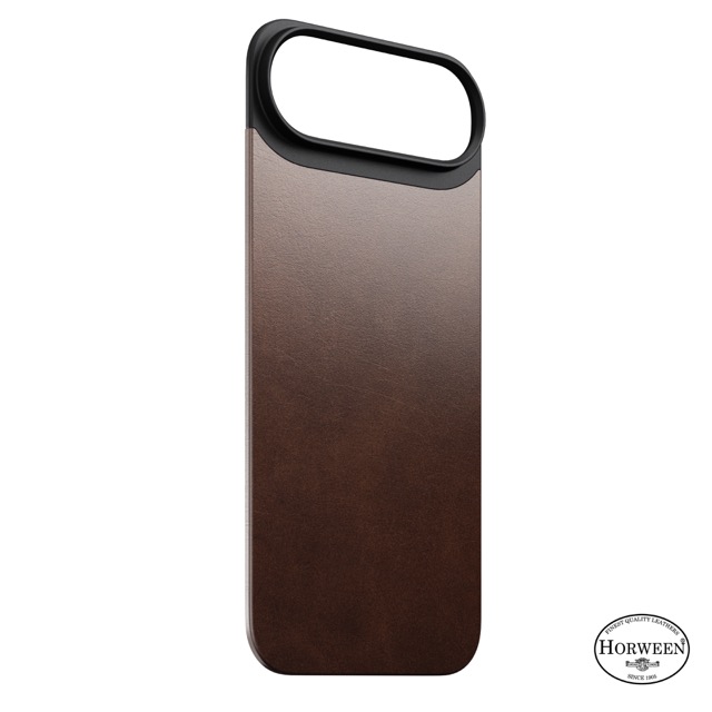 Nomad Modern Magnetic Leather Bacover for iPhone 17 Air - Brown