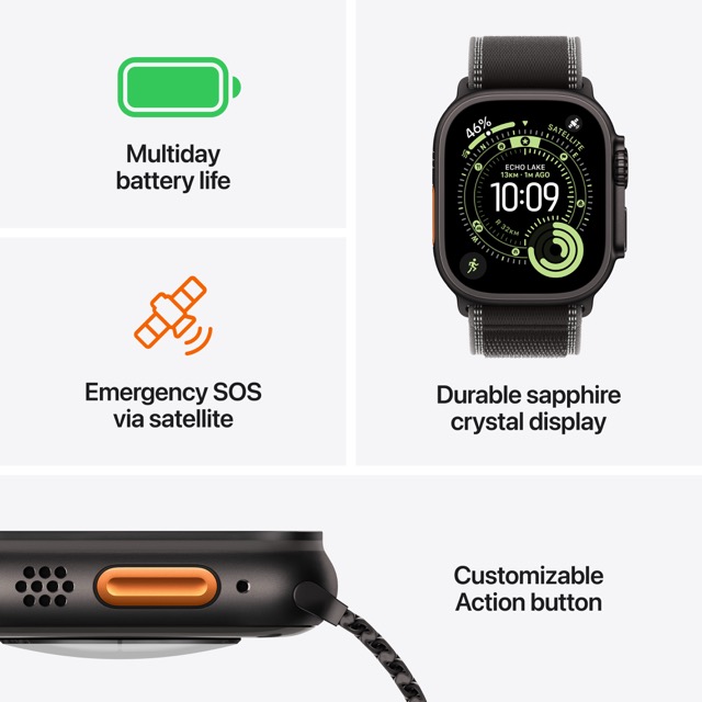 Apple Watch Ultra 3 GPS + Cellular Natural Titanium Case