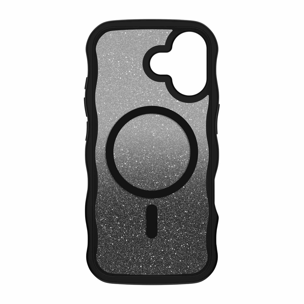 kate spade new york Wavy Protective Hardshell with MagSafe for iPhone 17 - Nightfall Black