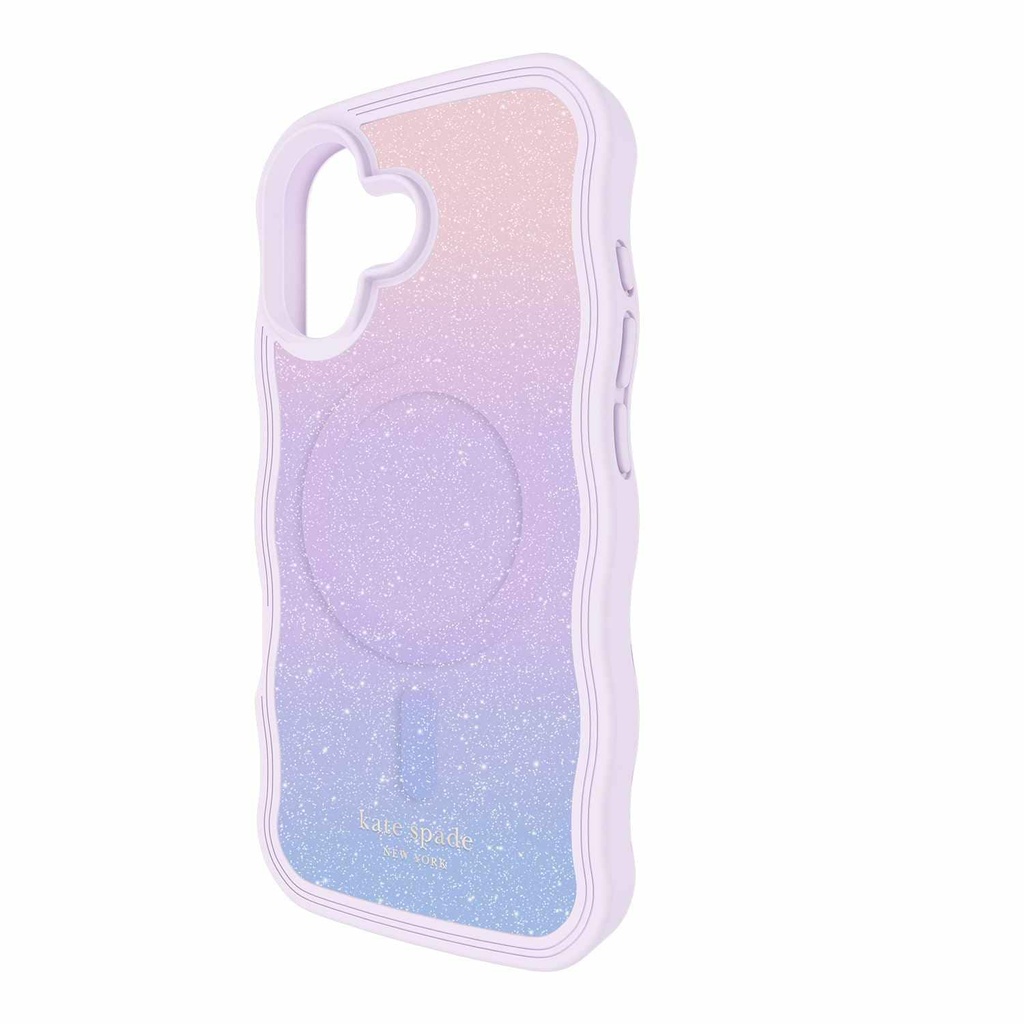kate spade new york Wavy Protective Hardshell with MagSafe for iPhone 17 - Opal Iridescent