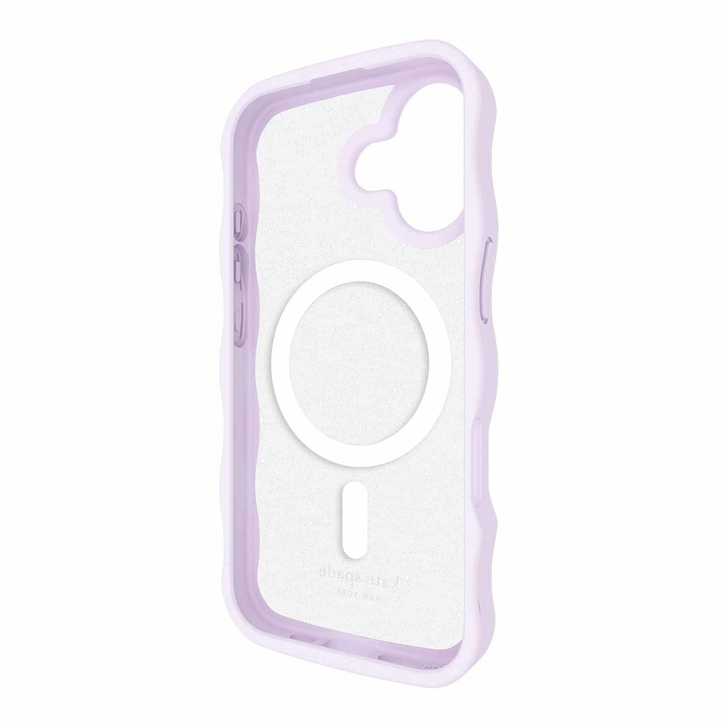kate spade new york Wavy Protective Hardshell with MagSafe for iPhone 17 - Opal Iridescent