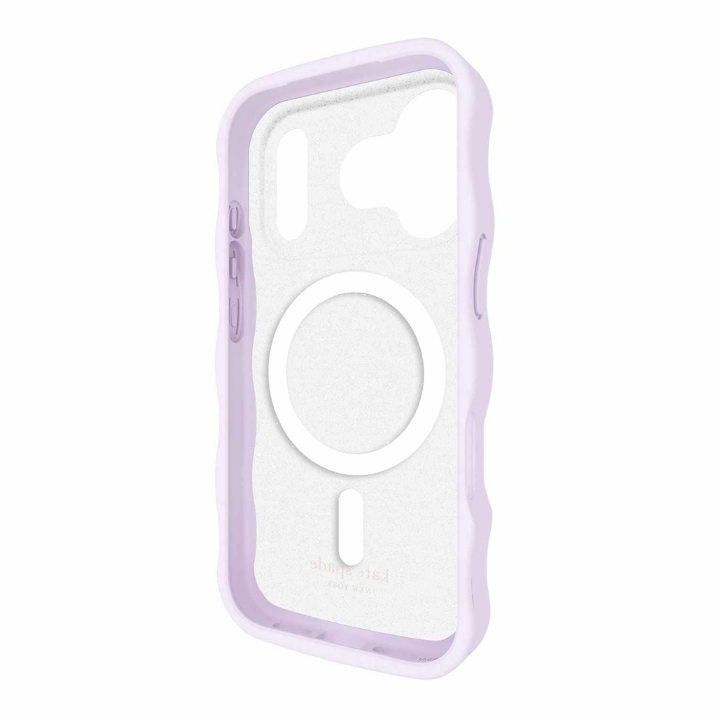 kate spade new york Wavy Protective Hardshell with MagSafe for iPhone 17 Pro - Opal Iridescent