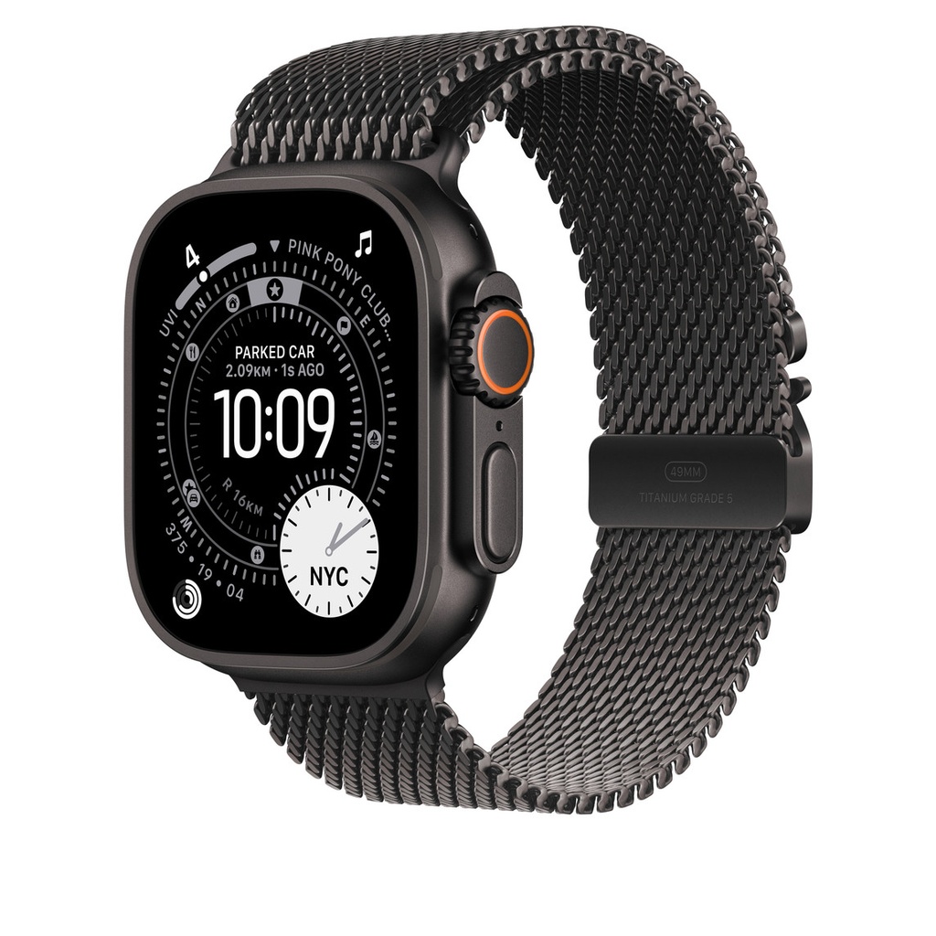 49mm Black Titanium Milanese Loop - Medium