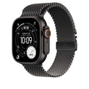 49mm Black Titanium Milanese Loop - Medium