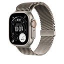 49mm Natural Titanium Milanese Loop - Medium