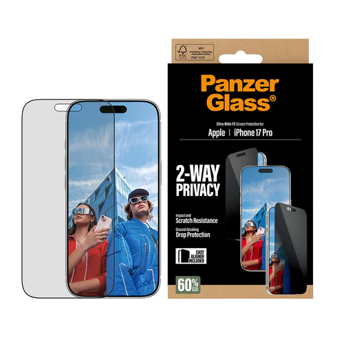 PanzerGlass Privacy Screen Protector for iPhone 17 Pro