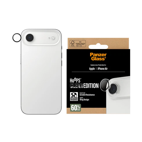 PanzerGlass® Hoops™ Transparent Lens Protector iPhone 17 Air - Clear