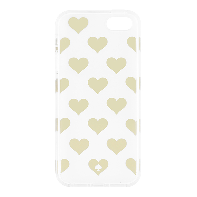 kate spade Clear Case for iPhone 5s / SE - Gold Foil Hearts