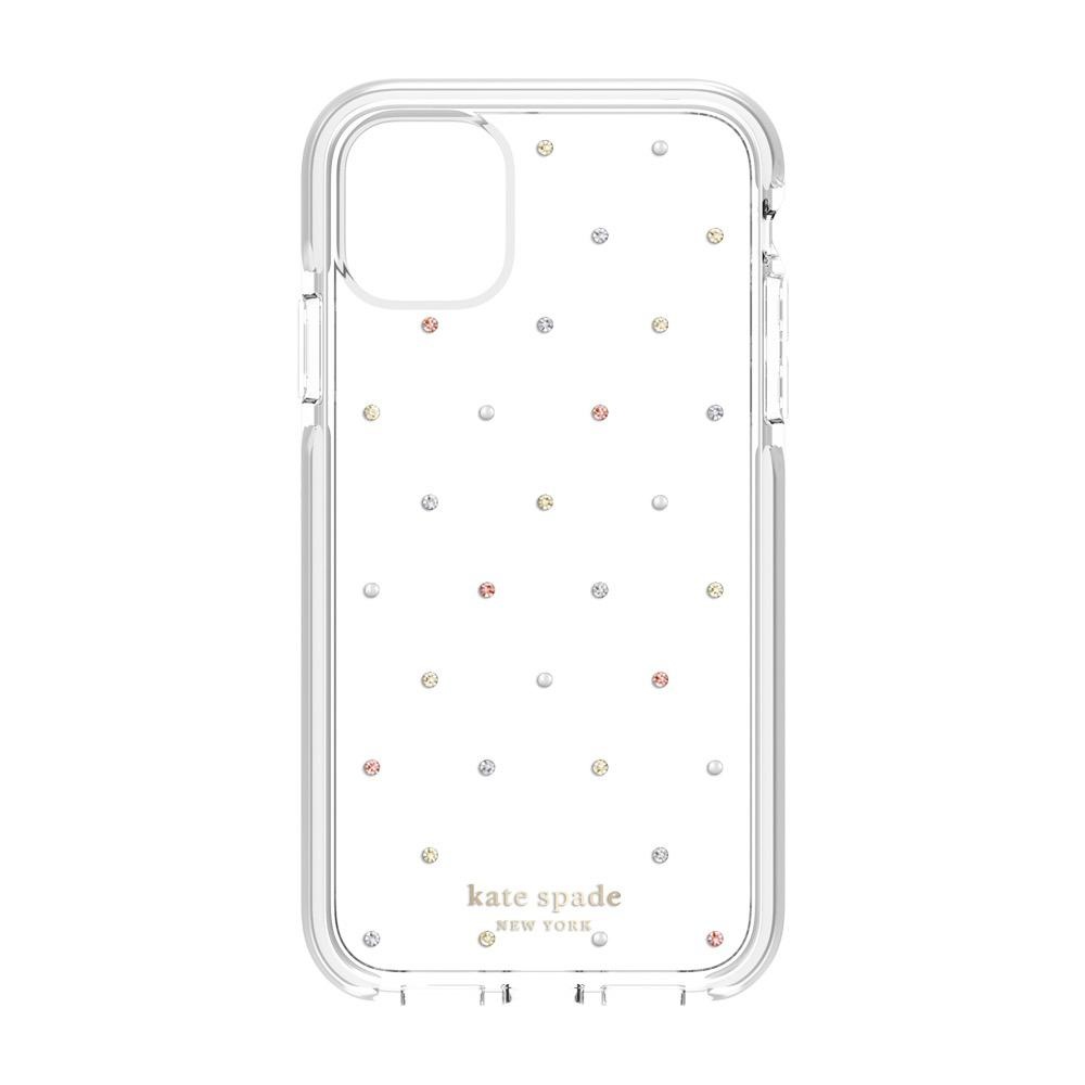 kate spade Hardshell Case for iPhone XR - Store Scene Black/Gold Foil/Clear