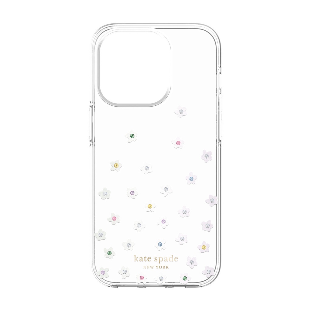 kate spade Protective Hardshell Case for iPhone 14 Pro - Pearl Wild Flowers