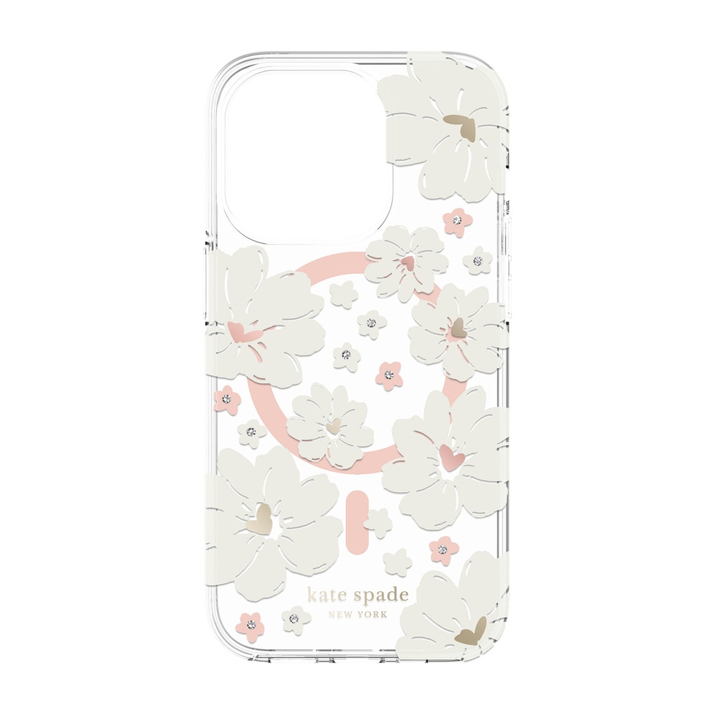 kate spade Protective Hardshell for MagSafe Case for iPhone 14 Pro - Classic Peony