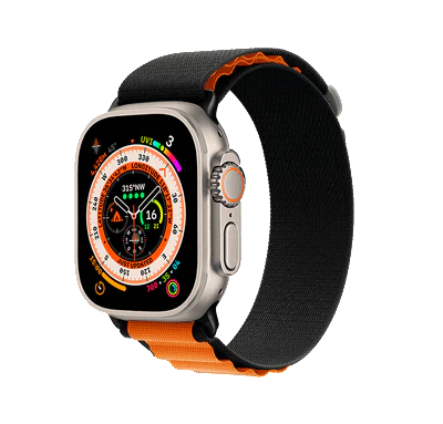 FURO Alpine Band Ultra for Apple Watch 44mm/45mm/46mm/49mm - Black/Orange
