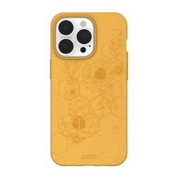 [10100] Pela Compostable Eco-Friendly Protective Case for iPhone 13 Pro - Honey Bee Edition