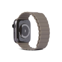 [D22AWS40TSL3SDTE] Decoded Silicone Magnetic Traction Strap for Apple Watch 38/40/41mm - Dark Taupe
