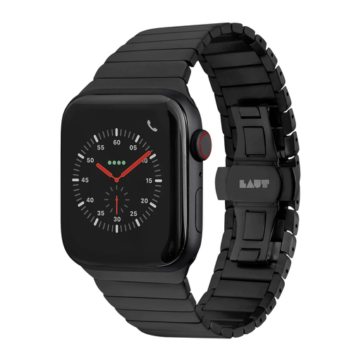 [L_AWL_LI_BK] LAUT Links Stainless Steel Watch Band for Apple Watch 44mm/45mm/46mm/49mm - Black