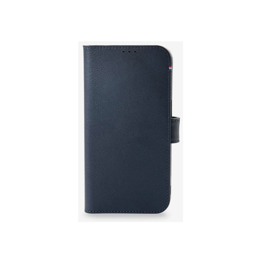 [D23IPO14MDW5NY] Decoded Leather Detachable Wallet with MagSafe for iPhone 14 Plus - Navy