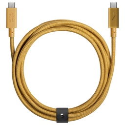 [BELT-PRO2-KFT-NP] Native Union 2.4M Belt USB-C to USB-C Charging Cable - Kraft  (240W)