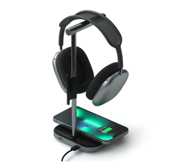 [ST-UCHSMCM] Satechi 2 in 1 Headphone Stand with Wireless Charger - Space Grey