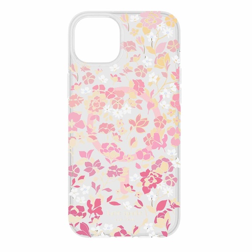 [KS052576] kate spade new york Protective Hardshell with MagSafe for iPhone 15 Plus - Flowerbed
