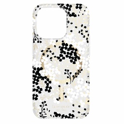 [KS052484] kate spade new york Protective Hardshell with MagSafe for iPhone 15 Pro - Multi-Floral Black/Gold