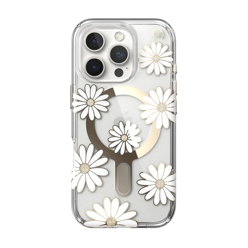 [150747-3257] Speck Case with ClickLock/MagSafe for iPhone 16 Pro - Sunshine Daisy