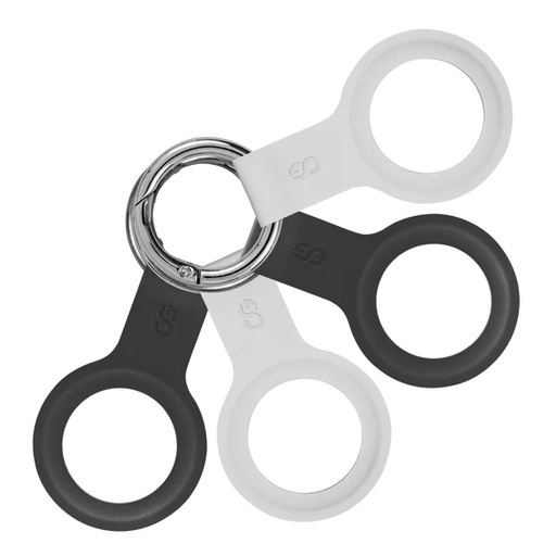 [LGX-13795] LOGiiX Silicone Tag for AirTag 4 Pack - White and Black