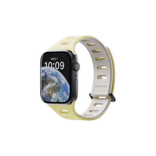 [ACTBAND-AW-L-LMOS] Native Union 44mm/45mm/46mm/49mm Ultra Magnetic Band - Lemon/Sandstone