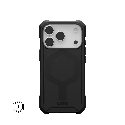 [114540114040] UAG Essential Armor Case with MagSafe for iPhone 17 Pro - Solid Black Opaque